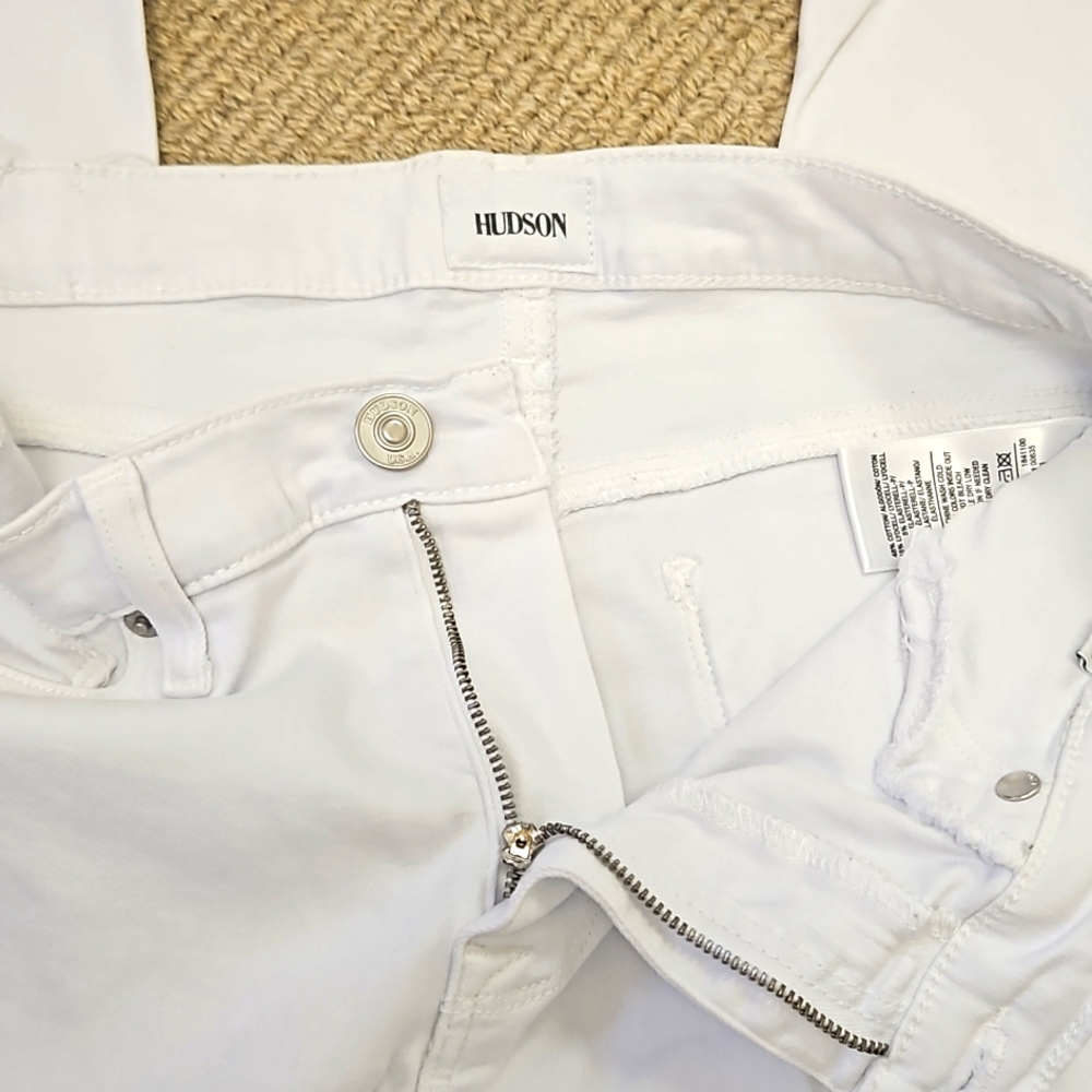 NWT Hudson Midrise Ankle Super Skinny Natalie white denim jeans! - Picture 6 of 12